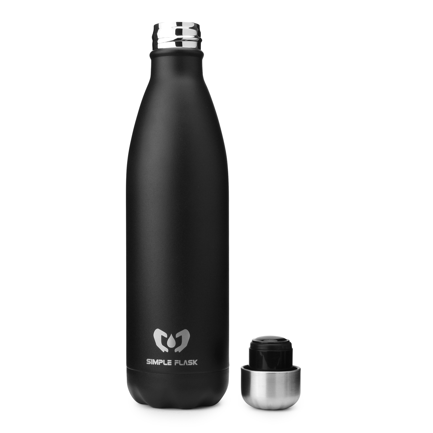 MIRA Vacuum Insulated Travel Water Bottle, Leak-proof Double Walled Stainless  Steel Cola Shape Portable Water Bottle, No Sweating, Keeps Your Drink Hot  & Cold, 17 Oz (500 ml)